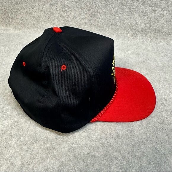 Land O Lakes Hat Adult OSFA Black Red Embroidered Logo Work Wear Food Services - Picture 3 of 10